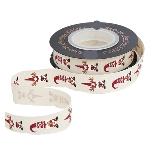 10 Yards Weihnachtsbänder, Box-Verpackung, dekorative Bänder, DIY, bunt bedrucktes, einfarbig gewebtes Klebeband(Color B) von GXMDSGZ