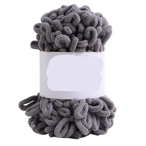 100 g/Knäuel Fingerloop-Garn, handgestrickt, grober Faden, bauschiges, weiches, klobiges Garn, gehäkeltes Strickgarn for Decken und Schals(Color-1) von GXMDSGZ