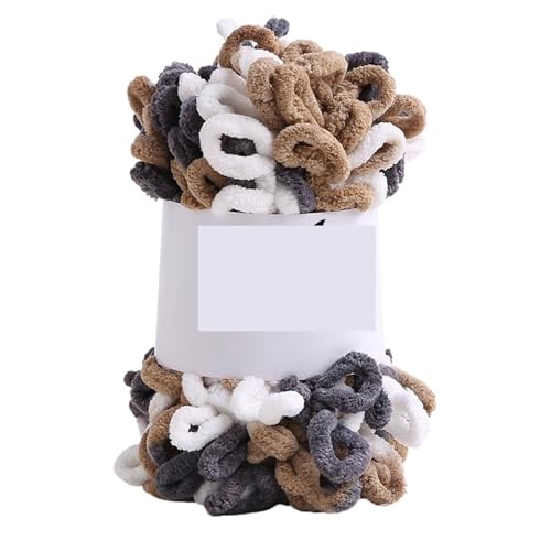 100 g/Knäuel Fingerloop-Garn, handgestrickt, grober Faden, bauschiges, weiches, klobiges Garn, gehäkeltes Strickgarn for Decken und Schals(Color-16) von GXMDSGZ