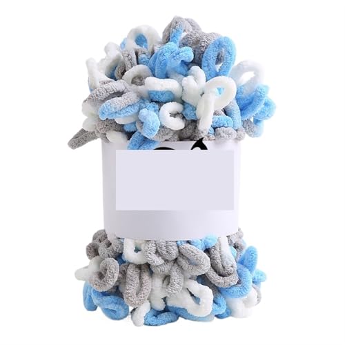 100 g/Knäuel Fingerloop-Garn, handgestrickt, grober Faden, bauschiges, weiches, klobiges Garn, gehäkeltes Strickgarn for Decken und Schals(Color-17) von GXMDSGZ