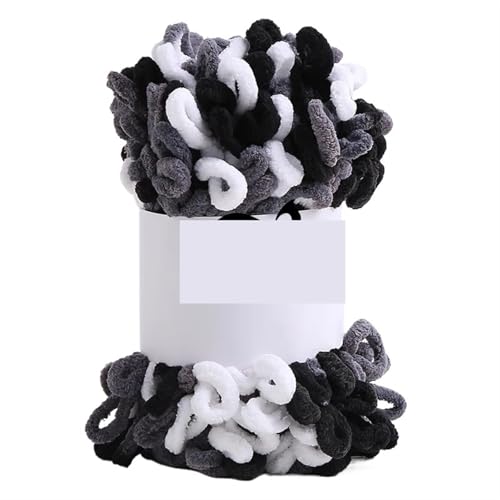 100 g/Knäuel Fingerloop-Garn, handgestrickt, grober Faden, bauschiges, weiches, klobiges Garn, gehäkeltes Strickgarn for Decken und Schals(Color-19) von GXMDSGZ