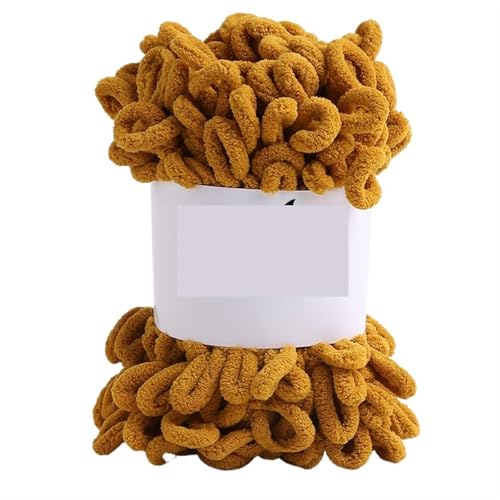 100 g/Knäuel Fingerloop-Garn, handgestrickt, grober Faden, bauschiges, weiches, klobiges Garn, gehäkeltes Strickgarn for Decken und Schals(Color-3) von GXMDSGZ