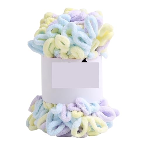 100 g/Knäuel Fingerloop-Garn, handgestrickt, grober Faden, bauschiges, weiches, klobiges Garn, gehäkeltes Strickgarn for Decken und Schals(Color-4) von GXMDSGZ