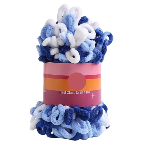 100 g/Knäuel Fingerschlaufengarn, bauschiges, weiches Chenille-Garn, grobes Garn, handgewebt, for Decken, Schals, Häkelarbeiten, Strickdecken(Color-O) von GXMDSGZ