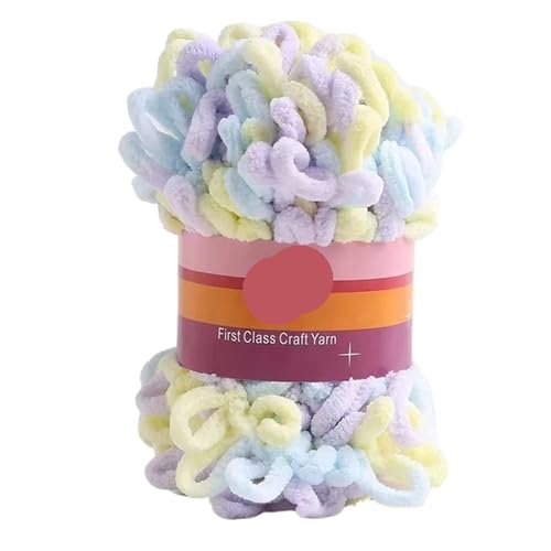 100 g/Knäuel Fingerschlaufengarn, bauschiges, weiches Chenille-Garn, grobes Garn, handgewebt, for Decken, Schals, Häkelarbeiten, Strickdecken(Color-Q) von GXMDSGZ