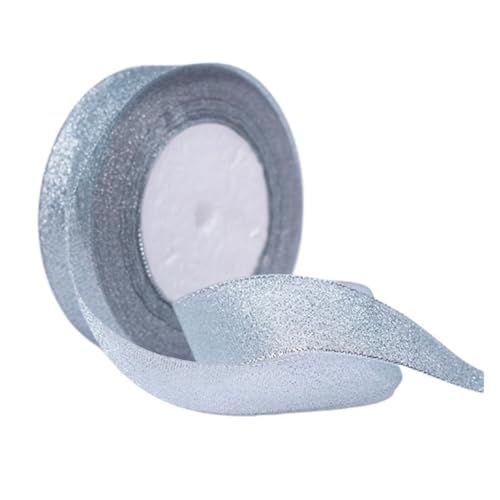 100yard 25MM Glitter Farbe Band Weihnachten Hochzeit Decor Kuchen Candy Box Verpackung Wrap Materialien DIY Zubehör(Light blue) von GXMDSGZ