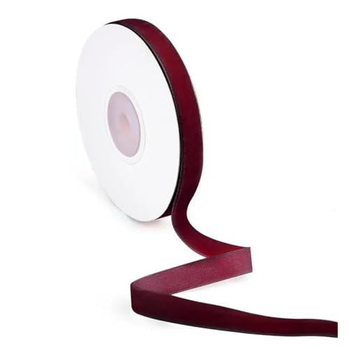 15 Yards 1/2,5 cm Samtbänder Farbe Einseitige Beflockung DIY Handgefertigte Schleife Hochzeit Partydekorationen for Verpackungsstoff(1cm A) von GXMDSGZ