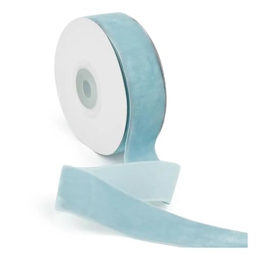 15 Yards 1/2,5 cm Samtbänder Farbe Einseitige Beflockung DIY Handgefertigte Schleife Hochzeit Partydekorationen for Verpackungsstoff(2.5cm 04) von GXMDSGZ