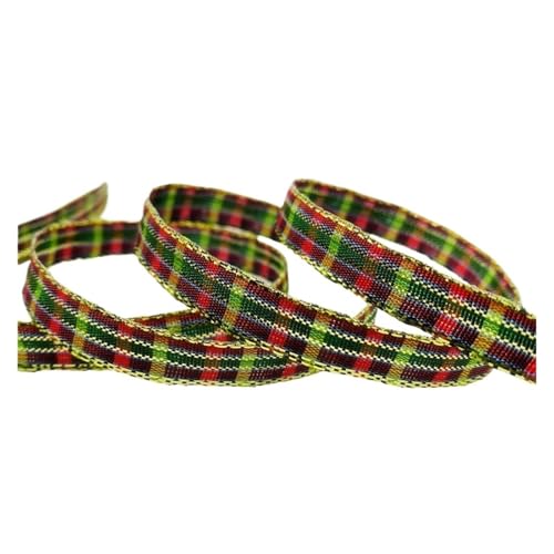 15 yards/Lot 10mm Plaid Band Weihnachten Dekor Band for Handgemachte Design Weihnachten Dekoration DIY Verpackung(Color4) von GXMDSGZ