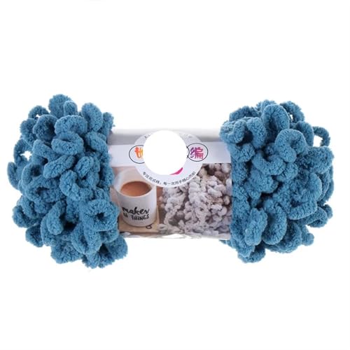 1pc 100g Dickes Garn for Stricken DIY Finger Loop Garn Handgestrickt Home Kissen Decke Circle Line Chenille Garn(Color-12) von GXMDSGZ