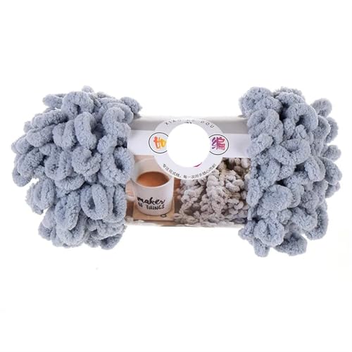 1pc 100g Dickes Garn for Stricken DIY Finger Loop Garn Handgestrickt Home Kissen Decke Circle Line Chenille Garn(Color-14) von GXMDSGZ
