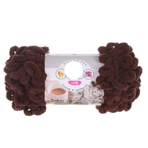 1pc 100g Dickes Garn for Stricken DIY Finger Loop Garn Handgestrickt Home Kissen Decke Circle Line Chenille Garn(Color-19) von GXMDSGZ