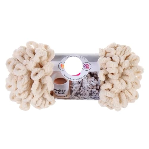 1pc 100g Dickes Garn for Stricken DIY Finger Loop Garn Handgestrickt Home Kissen Decke Circle Line Chenille Garn(Color-2) von GXMDSGZ
