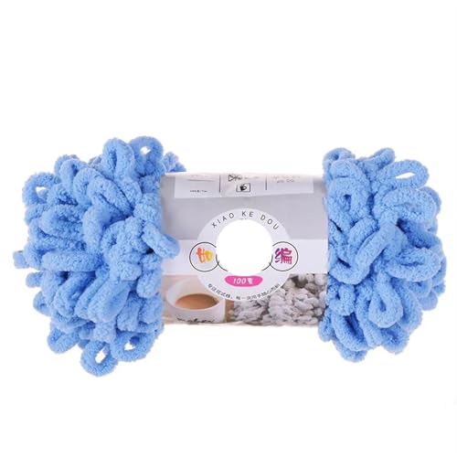 1pc 100g Dickes Garn for Stricken DIY Finger Loop Garn Handgestrickt Home Kissen Decke Circle Line Chenille Garn(Color-20) von GXMDSGZ