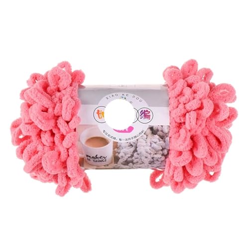1pc 100g Dickes Garn for Stricken DIY Finger Loop Garn Handgestrickt Home Kissen Decke Circle Line Chenille Garn(Color-22) von GXMDSGZ