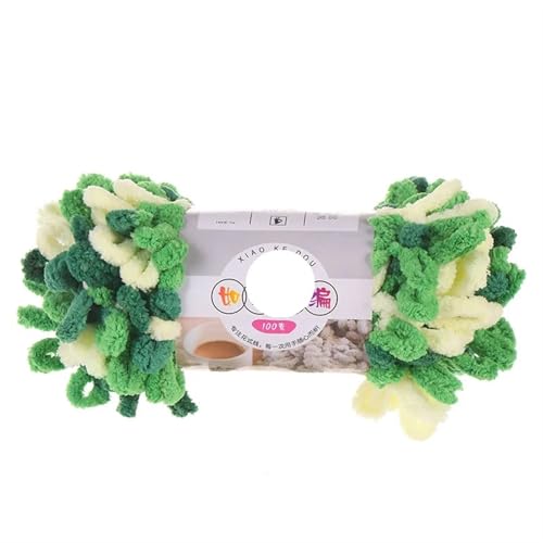 1pc 100g Dickes Garn for Stricken DIY Finger Loop Garn Handgestrickt Home Kissen Decke Circle Line Chenille Garn(Color-28) von GXMDSGZ