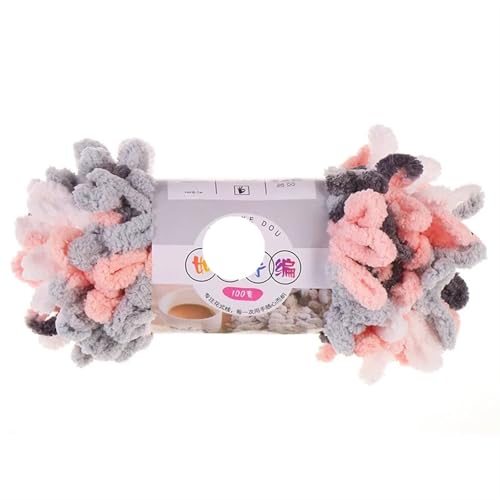 1pc 100g Dickes Garn for Stricken DIY Finger Loop Garn Handgestrickt Home Kissen Decke Circle Line Chenille Garn(Color-29) von GXMDSGZ