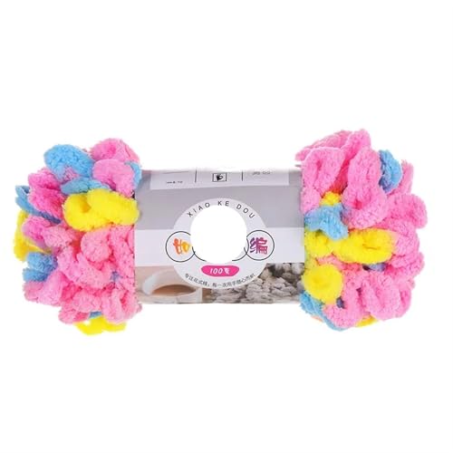 1pc 100g Dickes Garn for Stricken DIY Finger Loop Garn Handgestrickt Home Kissen Decke Circle Line Chenille Garn(Color-34) von GXMDSGZ