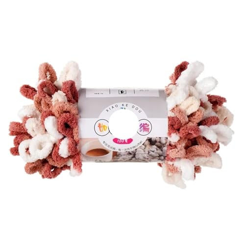 1pc 100g Dickes Garn for Stricken DIY Finger Loop Garn Handgestrickt Home Kissen Decke Circle Line Chenille Garn(Color-43) von GXMDSGZ