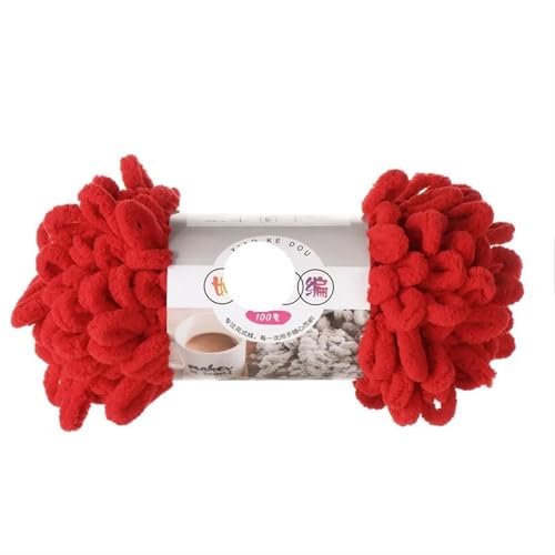 1pc 100g Dickes Garn for Stricken DIY Finger Loop Garn Handgestrickt Home Kissen Decke Circle Line Chenille Garn(Color-48) von GXMDSGZ