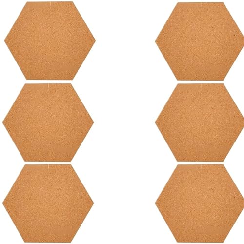 2/4/6 stücke Kleine Blatt Abnehmbare Kork Bord Wand Haftnotiz for Nachricht Pins Tisch(6pcs) von GXMDSGZ
