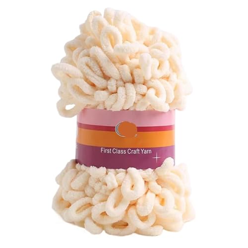2 stücke 100G/rolle Puffy Finger Loops Chunky Chenille Garn Hand-Gewebt Dicke Fäden for Häkeln Decke Teppich diy Stricken Handwerk(Color-B) von GXMDSGZ
