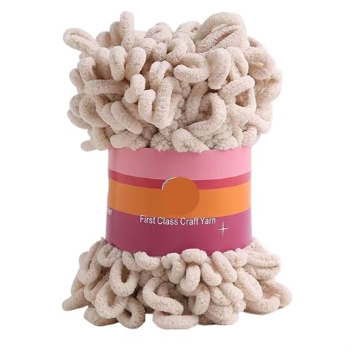 2 stücke 100G/rolle Puffy Finger Loops Chunky Chenille Garn Hand-Gewebt Dicke Fäden for Häkeln Decke Teppich diy Stricken Handwerk(Color-C) von GXMDSGZ