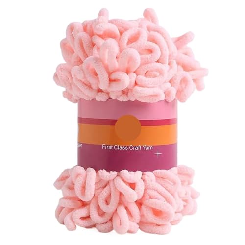 2 stücke 100G/rolle Puffy Finger Loops Chunky Chenille Garn Hand-Gewebt Dicke Fäden for Häkeln Decke Teppich diy Stricken Handwerk(Color-F) von GXMDSGZ
