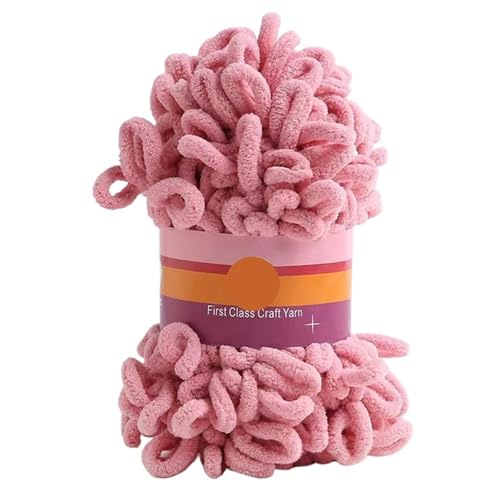 2 stücke 100G/rolle Puffy Finger Loops Chunky Chenille Garn Hand-Gewebt Dicke Fäden for Häkeln Decke Teppich diy Stricken Handwerk(Color-G) von GXMDSGZ