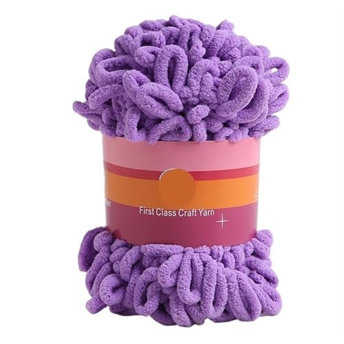 2 stücke 100G/rolle Puffy Finger Loops Chunky Chenille Garn Hand-Gewebt Dicke Fäden for Häkeln Decke Teppich diy Stricken Handwerk(Color-I) von GXMDSGZ