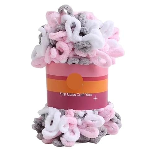 2 stücke 100G/rolle Puffy Finger Loops Chunky Chenille Garn Hand-Gewebt Dicke Fäden for Häkeln Decke Teppich diy Stricken Handwerk(Color-S) von GXMDSGZ