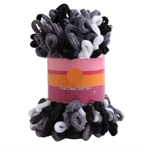 2 stücke 100G/rolle Puffy Finger Loops Chunky Chenille Garn Hand-Gewebt Dicke Fäden for Häkeln Decke Teppich diy Stricken Handwerk(Color-Z) von GXMDSGZ