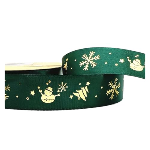 20 Yards 25 mm Weihnachtsband, bedrucktes Weihnachts-Polyesterband for handgefertigtes Design, Weihnachtsdekoration, DIY-Verpackung(Color12) von GXMDSGZ