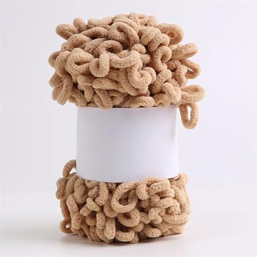 4 STK/100 g Finger-Strickgarn, bauschiges, dickes Garn, for Schal, Decke, Pullover, DIY-Mütze, handgefertigt, kariert, einfaches Stricken, Plüschgarn(07-4PCS) von GXMDSGZ
