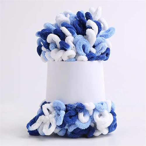 4 STK/100 g Finger-Strickgarn, bauschiges, dickes Garn, for Schal, Decke, Pullover, DIY-Mütze, handgefertigt, kariert, einfaches Stricken, Plüschgarn(10-4PCS) von GXMDSGZ