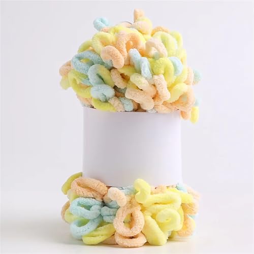 4 STK/100 g Finger-Strickgarn, bauschiges, dickes Garn, for Schal, Decke, Pullover, DIY-Mütze, handgefertigt, kariert, einfaches Stricken, Plüschgarn(11-4PCS) von GXMDSGZ