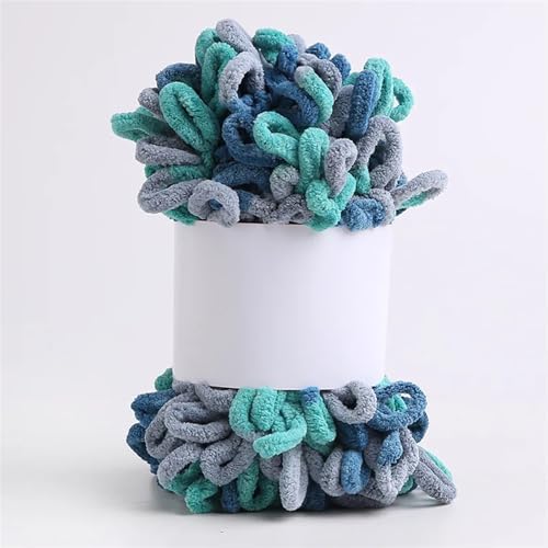 4 STK/100 g Finger-Strickgarn, bauschiges, dickes Garn, for Schal, Decke, Pullover, DIY-Mütze, handgefertigt, kariert, einfaches Stricken, Plüschgarn(15-4PCS) von GXMDSGZ