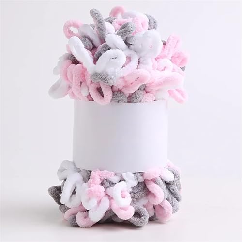 4 STK/100 g Finger-Strickgarn, bauschiges, dickes Garn, for Schal, Decke, Pullover, DIY-Mütze, handgefertigt, kariert, einfaches Stricken, Plüschgarn(20-4PCS) von GXMDSGZ