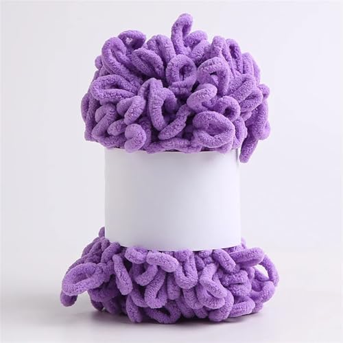 4 STK/100 g Finger-Strickgarn, bauschiges, dickes Garn, for Schal, Decke, Pullover, DIY-Mütze, handgefertigt, kariert, einfaches Stricken, Plüschgarn(21-4PCS) von GXMDSGZ