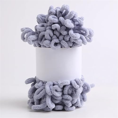 4 STK/100 g Finger-Strickgarn, bauschiges, dickes Garn, for Schal, Decke, Pullover, DIY-Mütze, handgefertigt, kariert, einfaches Stricken, Plüschgarn(22-4PCS) von GXMDSGZ