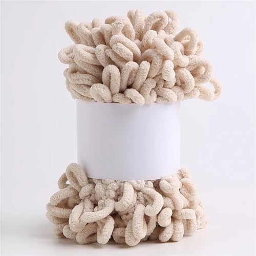 4 STK/100 g Finger-Strickgarn, bauschiges, dickes Garn, for Schal, Decke, Pullover, DIY-Mütze, handgefertigt, kariert, einfaches Stricken, Plüschgarn(23-4PCS) von GXMDSGZ