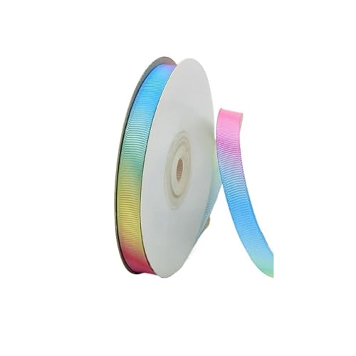 50 Yards Regenbogen-Ripsbänder 10/15/20/25/40/50 mm for Hochzeit, Geburtstag, Party, Dekorieren, handgefertigte DIY-Verpackungswerkzeuge(10MM-Wide) von GXMDSGZ