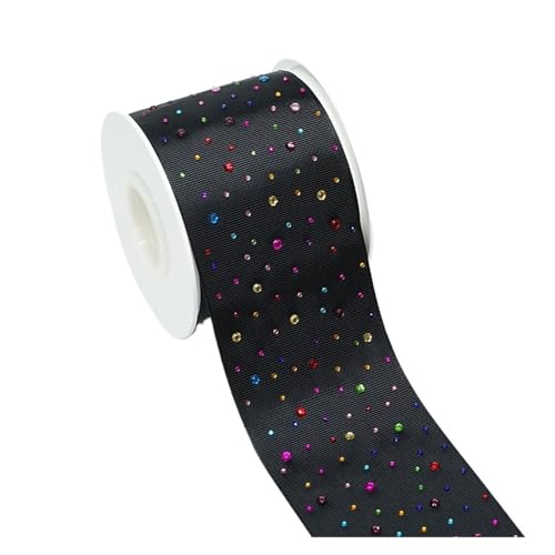 75 mm 5 Yards Rainbow Stick Drill Ripsband Strassbänder Hochzeitszubehör DIY Material Verpackungszubehör(Color5) von GXMDSGZ