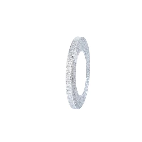 88 Meter Silber Gold Glitzer Seidensatinband DIY Festival Party Zuhause Hochzeit Dekoration Kuchenverpackung(Sliver,0.6cm) von GXMDSGZ