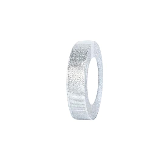 88 Meter Silber Gold Glitzer Seidensatinband DIY Festival Party Zuhause Hochzeit Dekoration Kuchenverpackung(Sliver,2cm) von GXMDSGZ
