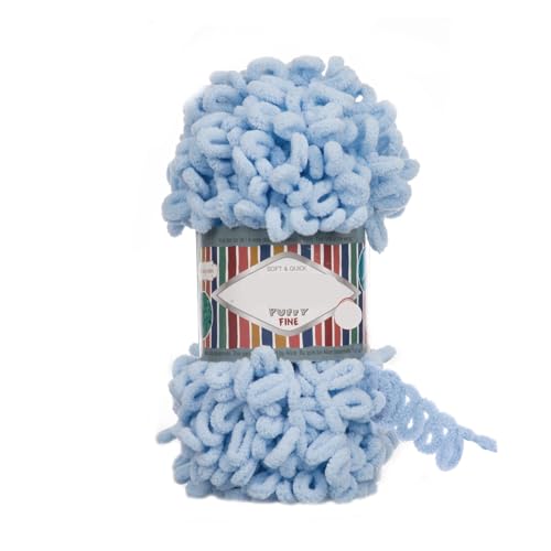 Feines Garn, 100 g, keine Nadeln, kein Haken, Fingerhäkeln, einfaches Stricken, weiche Plüschdecke, sperrige Schleife(Color-07) von GXMDSGZ