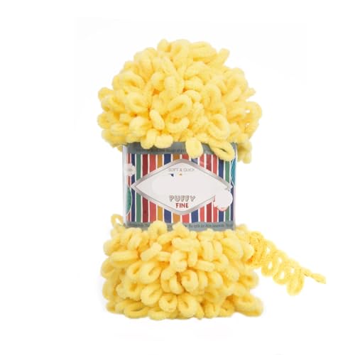 Feines Garn, 100 g, keine Nadeln, kein Haken, Fingerhäkeln, einfaches Stricken, weiche Plüschdecke, sperrige Schleife(Color-11) von GXMDSGZ