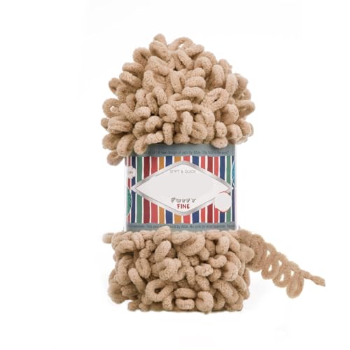 Feines Garn, 100 g, keine Nadeln, kein Haken, Fingerhäkeln, einfaches Stricken, weiche Plüschdecke, sperrige Schleife(Color-14) von GXMDSGZ