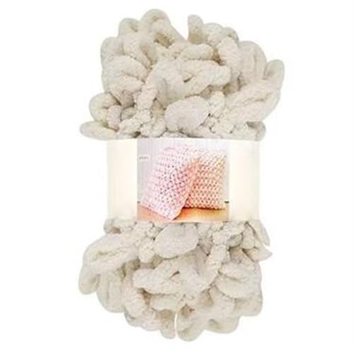 Fingerschlaufenfaden, Donut-Ohrgarn, DIY, handgefertigtes Dekokissen, dick gestrickter Schal, Decke, grobes Garn, Garnmasse(6602 Khaki) von GXMDSGZ