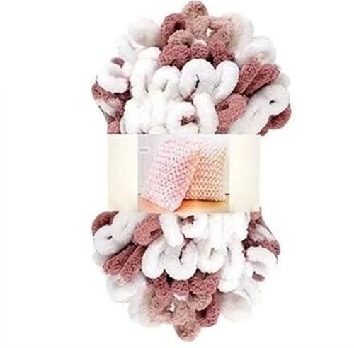 Fingerschlaufenfaden, Donut-Ohrgarn, DIY, handgefertigtes Dekokissen, dick gestrickter Schal, Decke, grobes Garn, Garnmasse(Bean paste) von GXMDSGZ